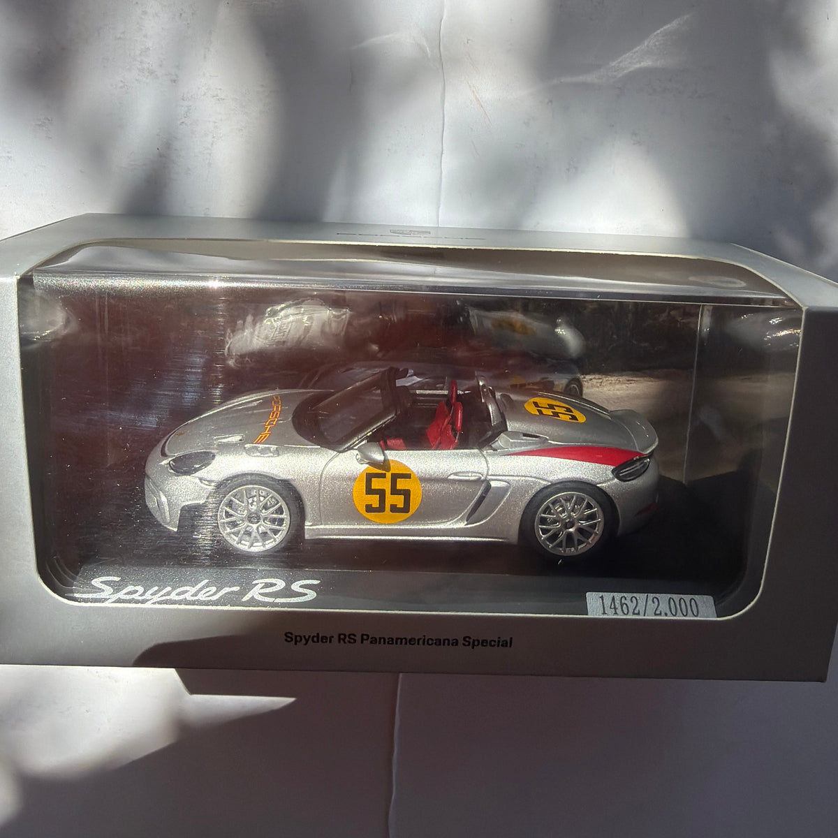 Porsche 718 Spyder RS Panamericana 1/43 Spark Dealer promo car