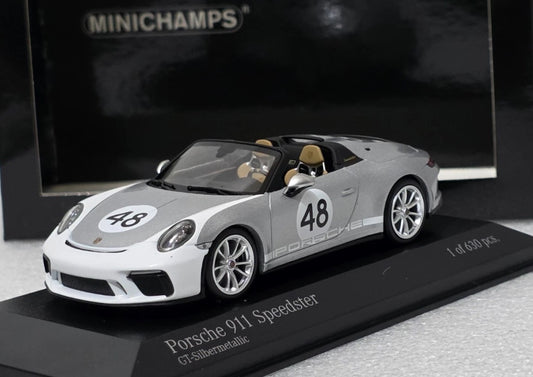 Porsche 911 (991) Speedster 2019 GT Silver Met 1:43 Minichamps 1 of 630