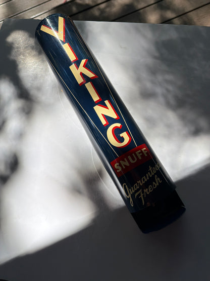 Original Vintage Viking Tin Snuff Dispenser