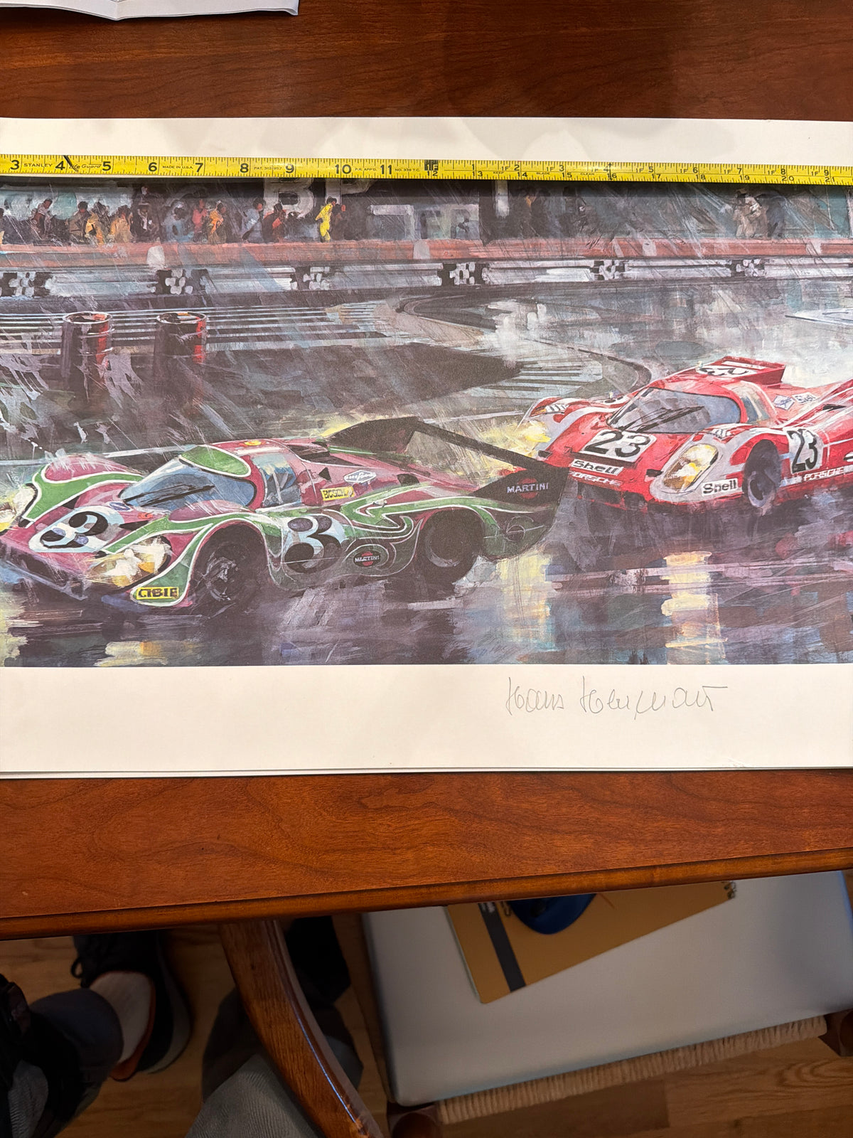 Signed Vintage Porsche LeMans 1970 LTD ED Prints