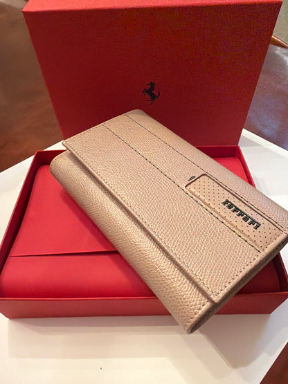 Ferrari Maranello SPA Leather Italian Pocket Purse