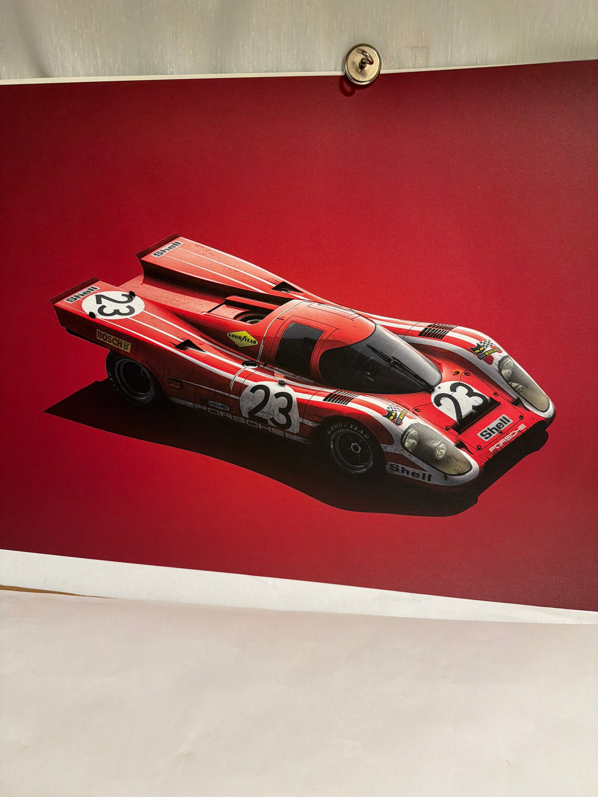 Vintage Salzburg 917 Porsche #23 Car Poster