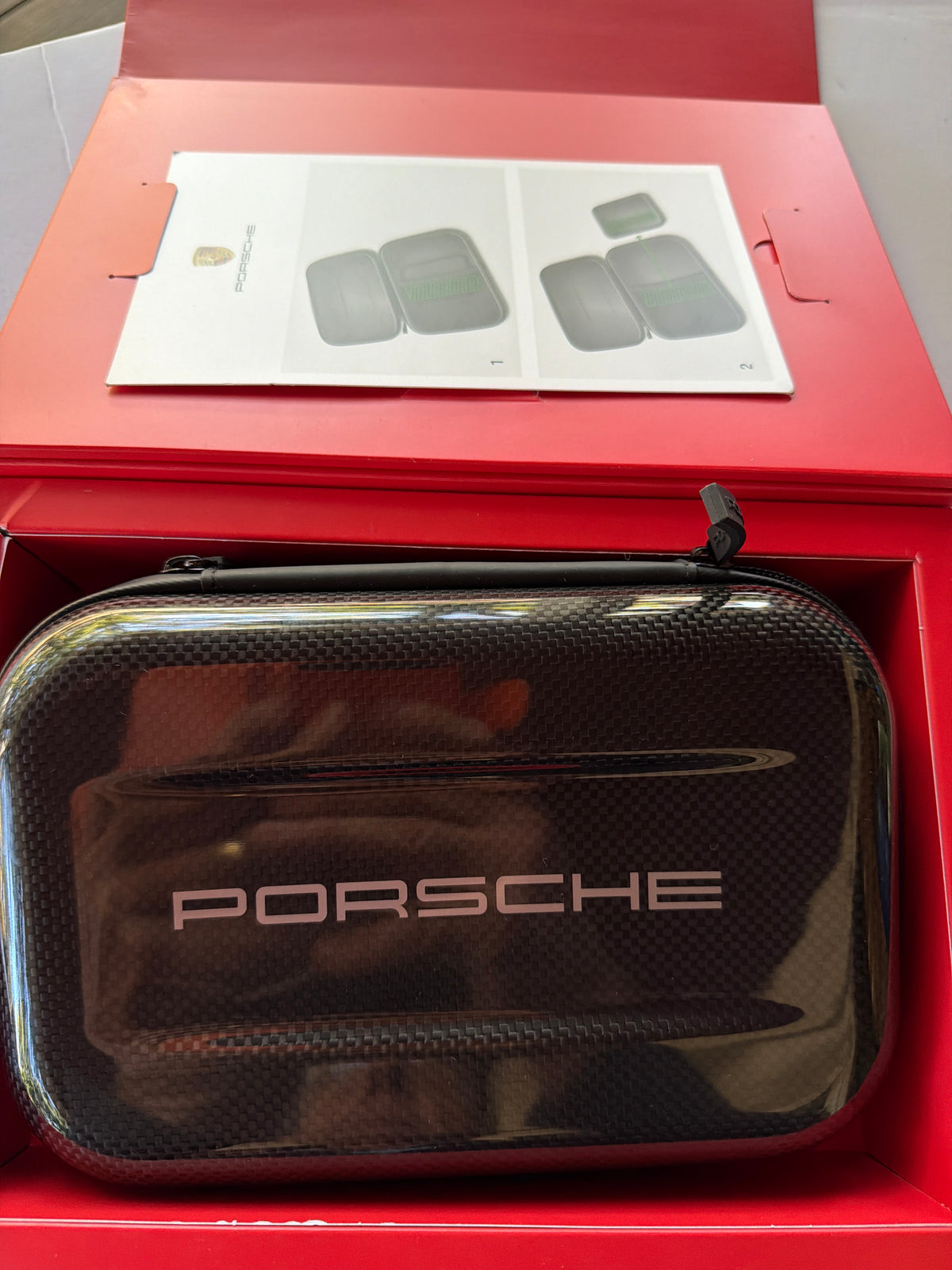 Porsche 911, Boxster, Cayman GT4 RS Carbon Fiber Owners Manual Book Case Box