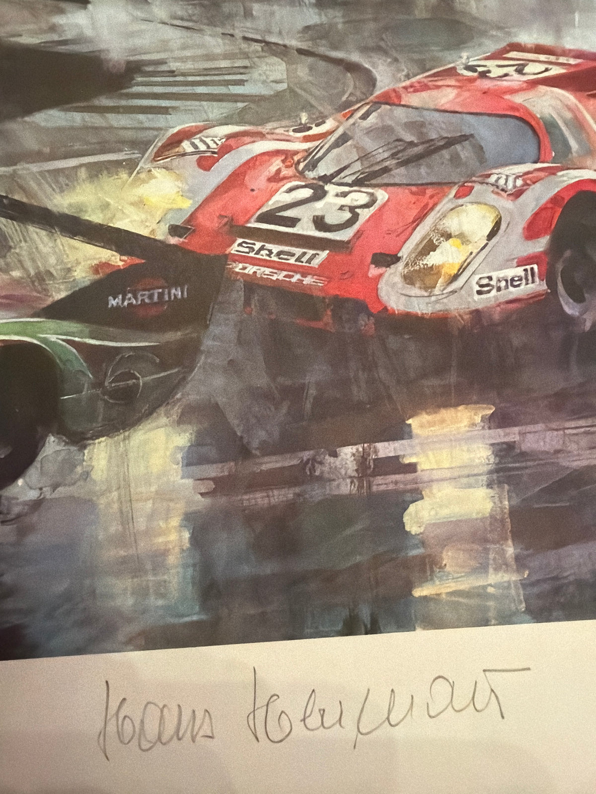 Signed Vintage Porsche LeMans 1970 LTD ED Prints
