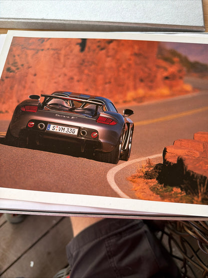 Very rare Porsche 2003 Carrera GT full hardbound brochure