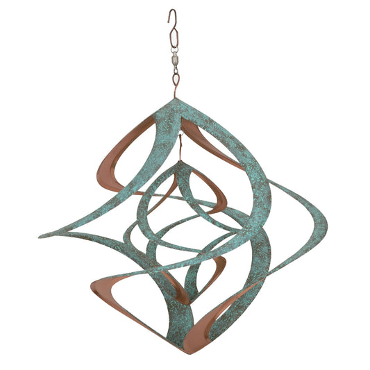 Copper & Patina Double Wind Spinner Cosmix - 14"